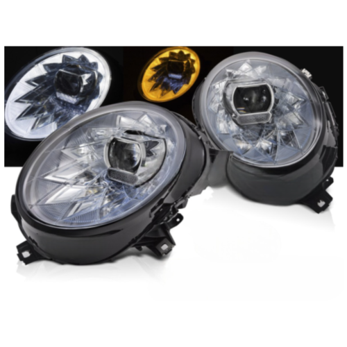 Paire de feux phares Mini Cooper F54-F55-F56 de 2014 a 2021 - FULL Led DRL + Dynamic