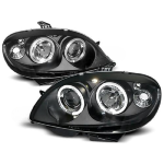 Paire de feux phares Citroen Saxo 99-03 angel eyes noir