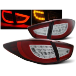 Paire de feux arriere Hyundai IX35 09-15 LED BAR rouge chrome