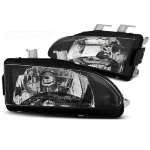 Paire de feux phares Honda Civic 2 et 3 portes 91-95 noir