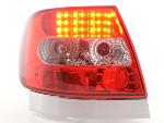 Paire de feux arrière Audi A4 B5 Berline 95-00 Non TDI Led Rouge Chrome