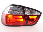 Paire feux arrire BMW Serie 3 E90 Berline 2005 a 2008 Rouge Chrome Led