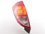 Paire de feux arrière Ford Focus 1998 a 2004 Rouge Chrome Led