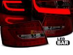 Paire de feux arriere Audi A6 C6 berline 04-08 LED BAR rouge fume