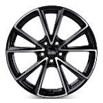 Jante Mam A5 19x8 ET30 5/112 Black Front Polish