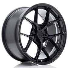 Jante JR Wheels SL01 18x9,5 ET25-38 - 5 trous sur mesures - Noir brillant
