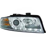 Paire Phares avant Daylight Audi A4 8E 2000 a 2004 Chrome Led