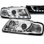 Paire de feux phares Audi A3 8L de 1996 a 2000 Daylight DRL led chrome