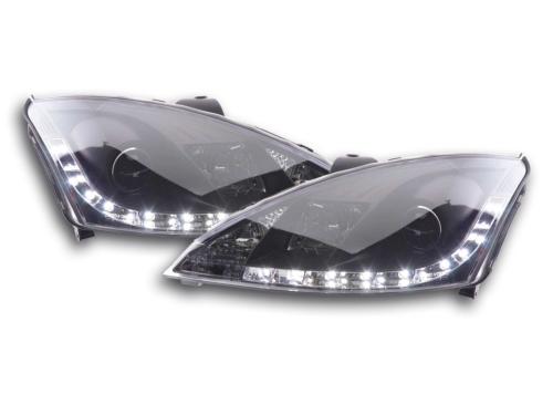 Paire de feux phares Daylight Led Ford Focus 2001-2004 Noir