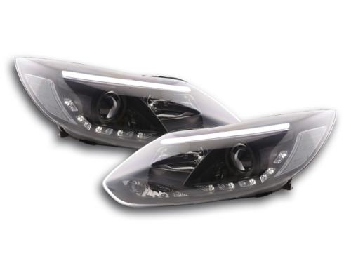 Paire de feux phares Daylight Led Ford Focus 3 C346 10-14 Noir