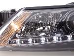 Paire de feux phares Daylight Led Renault Laguna G 01-05 chrome