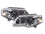 Paire de feux phares Daylight led DRL VW Passat B6 3C de 2005 a 2010 chrome