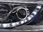 Paire de feux phares Daylight led DRL VW Bus T5 de 03-09 chrome