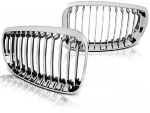 Grilles calandre BMW serie 1 E87/E81/E82/E88 de 2007 a 2013 Chrome