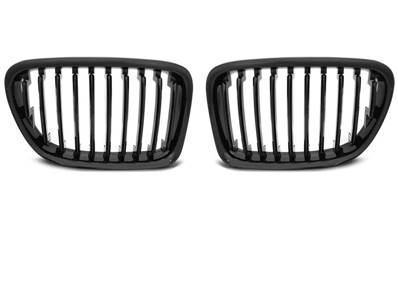 Paire de grilles de calandre BMW X1 E84 de 10/2009 a 08/2012 Noir brillant