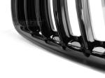 Paire de grilles de calandre BMW X5 E53 04-06 noir brillant