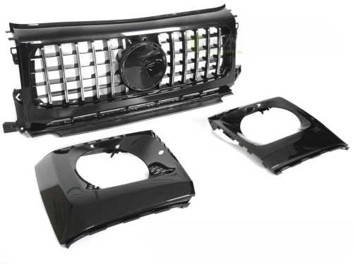 Grille calandre Mercedes Classe G W464 de 2018 a 2014 Chrome Noir Brillant