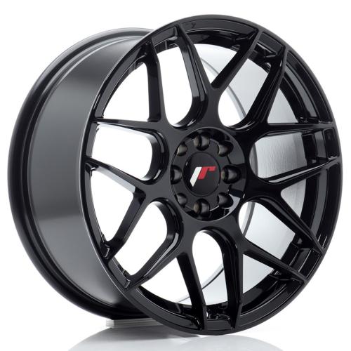 Jante JR Wheels JR18 17x8 ET35 - 5x100 / 5x114.3 - Noir brillant