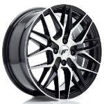 Jante JR Wheels JR28 16x7 ET40 - 4x100 - Gloss Black Machined face