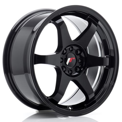 Jante JR Wheels JR31 17x8 ET25  - 4/100 - 4/108 - Noir brillant