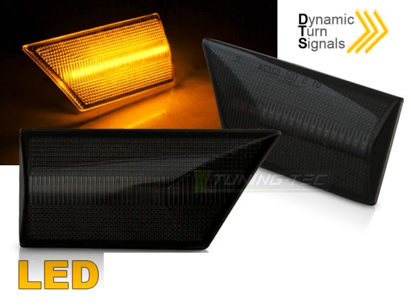 Jaune LED Clignotants Répétiteur Noir Pour Mini R50 R52 R53 Cooper