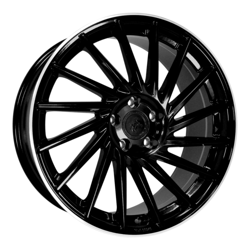 Jante Keskin KT17 19x8.5 ET30 5/112 BLACK LIP POLISH