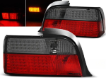 Paire feux arriere BMW serie 3 E36 coupe cab de 12/1990 a 08/1999 LED rouge fume