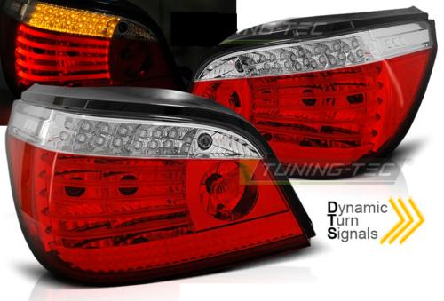 Paire de feux arriere BMW serie 5 E60 Berline 03-07 LED rouge blanc