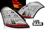 Paire de feux arriere Suzuki Swift 10-17 LED BAR chrome