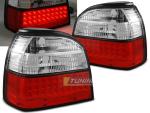 Paire de feux arriere VW Golf 3 91-97 rouge blanc led