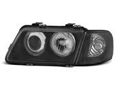 Paire de feux phares Audi A3 8L de 1996 a 2000 angel eyes noir