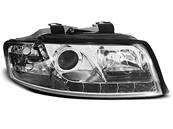 Paire de feux phares Audi A4 B6 de 2000 a 2004 Daylight led chrome