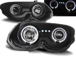 Paire de feux phares Chrysler 300M 99-04 angel eyes noir