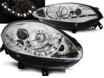 Paire de feux phares Fiat Bravo 2 07-09 Daylight led chrome