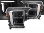 Paire de feux phares Ford F150 MK14 de 2020 a 2023 FULL LED DRL Noir