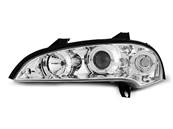 Paire de feux phares Opel Tigra 94-00 angel eyes chrome