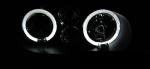 Paire de feux phares VW Golf 4 de 09/1997 a 09/2003 angel eyes noir