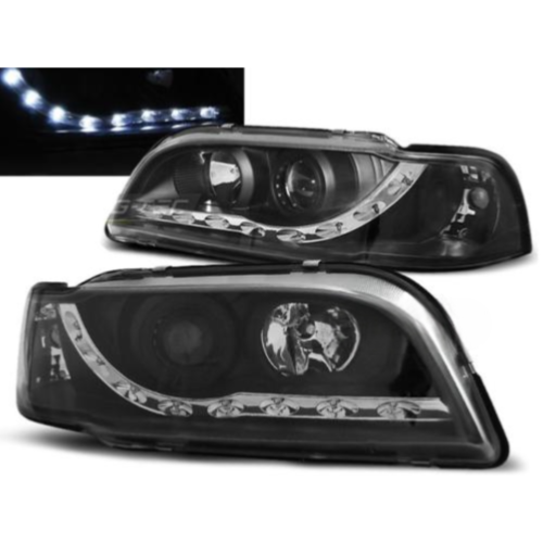 Paire de feux phares Volvo S40 / V40 96-00 Daylight led noir
