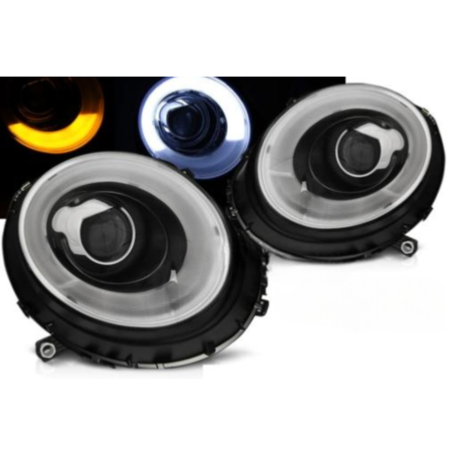 Paire de feux phares Mini cooper 06-14 Daylight LTI noir
