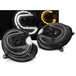 Paire de feux phares Mini Cooper 06-14 Daylight LED LTI noir
