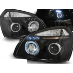 Paire de feux phares Hyundai Tucson 04-10 angel eyes noir
