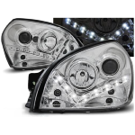 Paire de feux phares Hyundai Tucson 04-10 Daylight led chrome