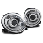 Paire de feux phares Fiat 500 07-15 design chrome