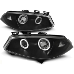 Paire de feux phares Renault Megane 02-05 angel eyes noir