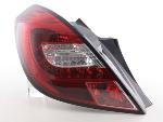 Paire feux arrière Opel Corsa D 3 portes 2006 a 2010 Rouge Led