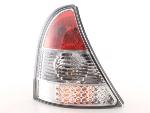 Paire de feux arrière Renault Clio B 2001 a 2004 Rouge Chrome Led