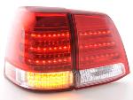 Paire de feux arrière Toyota Land Cruiser FJ200 07-08 Rouge Chrome Led