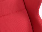 Paire de siege baquet Super Sport Tissus Rouge Inclinable Rabattable