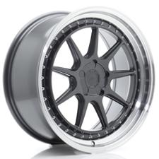 Jante JR Wheels JR47 19x8,5 ET15-35- 5 Trous sur mesure- Hyper Gray w/ Machined Lip