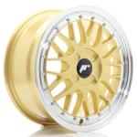 Jante JR Wheels JR23 16x7 ET20-45- 4 Trous sur mesure - Gold w/ Machined Lip